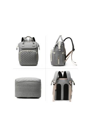 Vkemall Taşınabilir Bebek Bezi Çantası Sırt Çantası Büyük Kapasiteli Suya Daya