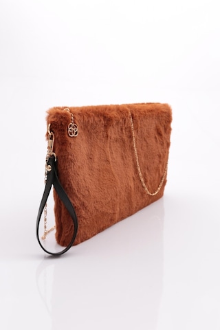 Dgn 4106 Kadin Kürklü Çanta 4106-2337-R0821 Kiremit