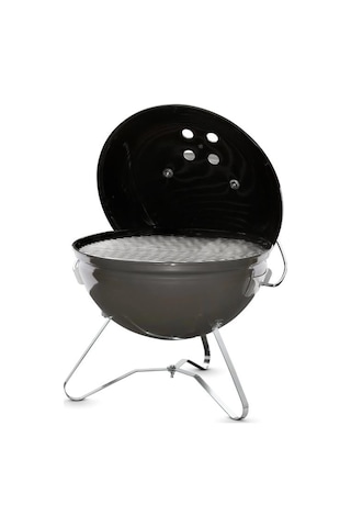 Weber Smokey Joe Premium 37 Cm Smoke Grey Emaye Tuck-n-carry Kapak Kilidi Portatif Kettle -125 Siyah