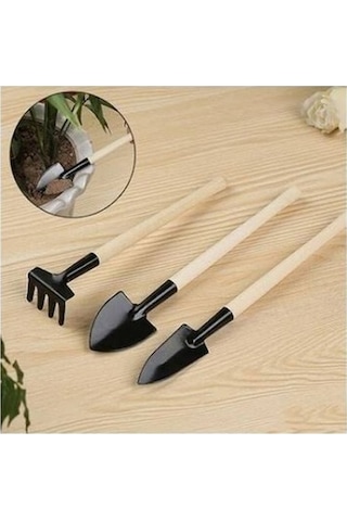 Mini Ahşap Hobi Bahçe Seti 3 Parça-9097539769493