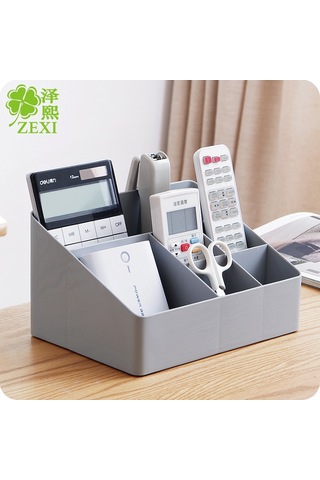 Yaozixa Ahşap Rengi Ev Ofis Mutfak Çeşitli Bölmeli Organizer - Kaliteli Plastik Gereç, Kozmetik, Ev Eşyası Saklama Kutusu Altın