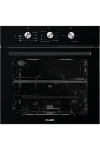 Kumtel B66-S2 MT - KO-40 TAHDF - DA6-830 Siyah Cam Ankastre Set