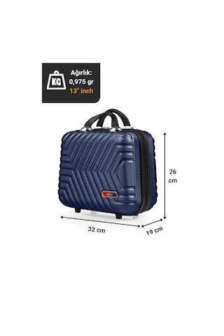 G&D Polo Suitcase Abs Seyahat Makyaj Çantası