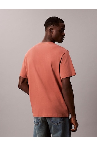 Calvin Klein Erkek 20s Calvin T-shirt-12868 Turuncu