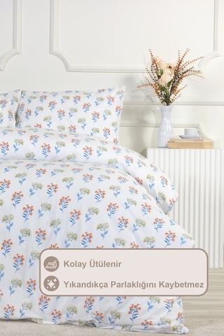 Elart Caren Nevresim Takımı Çift Kişilik Lastikli Çarşaf 200x220 Cm Hardal HARDAL
