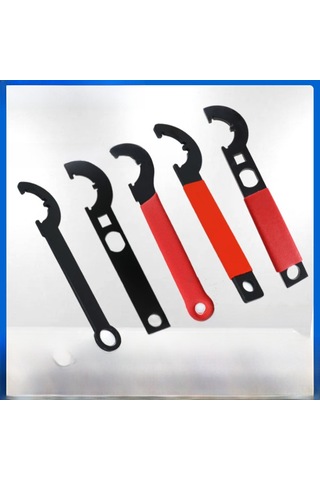 Kangvka Karbon Çelik Kurtarma Somun Anahtarı - Kilitleme Ve Takma İşlevi, Kırmızı Kollü D Modeli, Outdoor Acil Durumlar İçin Dayanıklı Araç