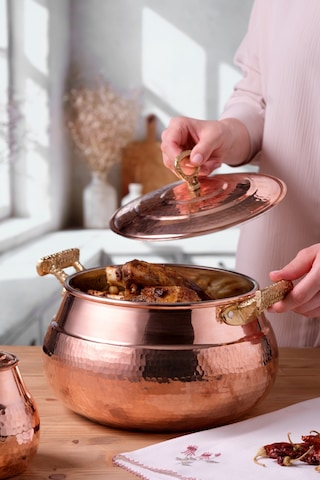 Emsan Göbeklitepe Bakır Güveç Tenceresi 18 Cm Bakır