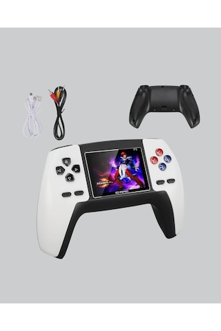 520 Klasik Oyunlu P5 Controllerview Retro Konsol Şarjlı, Ergonomik Tasarım