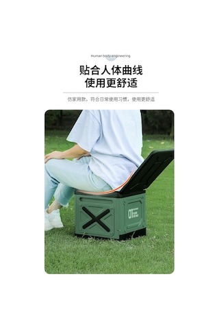 Taşınabilir Katlanır Araba Bagaj İçi Taşıma Outdoor Kamp Açık Hava Tuvaleti Yeşil