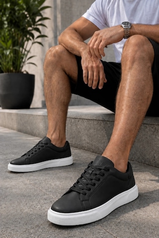 Ht Hotin Laviathan Erkek Günlük Bağcıklı Spor Ayakkabı Sneaker Rahat Ve Şık Tasarım Siyah-beyaz SİYAH-BEYAZ