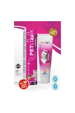 Petlook Kitten Yavru Kediler İçin Malt Macun 115 G