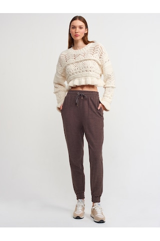 Dilvin Jogging Fit Pantolon Kahve Kahverengi