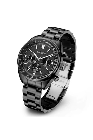 Cadisen C7063 40mm Safir Erkek Kol Saati Siyah