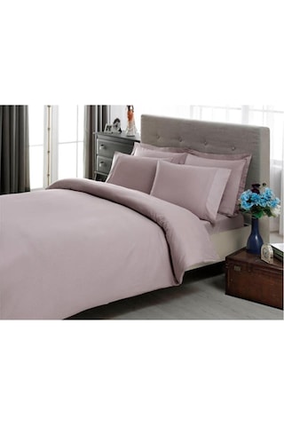 Taç Nevresim Takımı King Size Premium Stripe Lila Çok Renkli