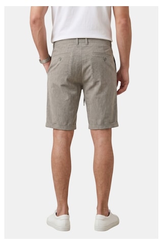 Deep Sea Deepsea Vizon Slim Fit Likralı Çizgi Dokulu Beli Lastikli İpli Erkek Şort Kapri 2601743