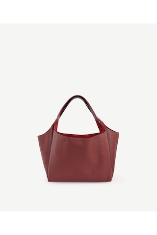 Yargıcı Alcantara Astarlı Deri Omuz Çantası 25kkcn3079x 016 Bordo