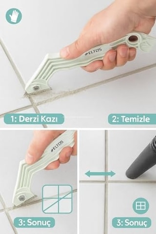 Derz Ve Dolgu Kazıyıcı, Derz Kazıma Bıçağı, Plastik Saplı, Derz Temizleme Aleti, Derz Dolgu Kazıma Aparatı