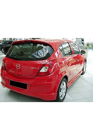 Opel Corsa D Opc Yan Marşpiyel Seti Plastik 2 Adet Mat Siyah 2006 - 2014 Karlık+ek+bodykit