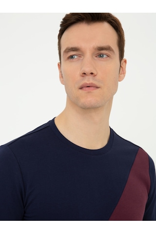 Lacivert Slim Fit Sweatshirt