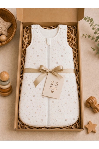 Begi 2.5 Tog Elyaflı Torba Askılı Çıtçıtlı Uyku Tulumu % 100 Pamuk Unisex