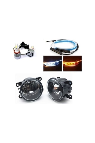 Dacia Solenza Led Xenon Sis Farı + Far Üstü Kayan Led Seti