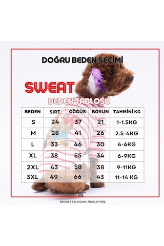 Kırmızı Bear With Me Baskılı Triko Sweat Kedi Köpek Sweat Kedi Köpek Kıyafeti