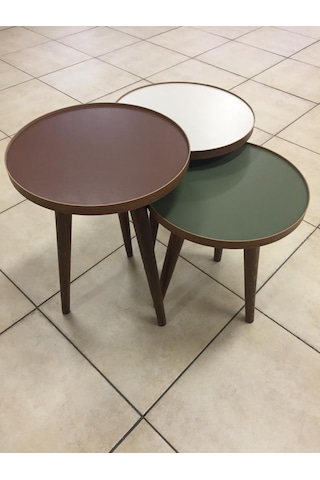 3'Lü Zigon Sehpa - 16Mm Veya 18Mm 1.Kalite Mdf Tabla (440314677)