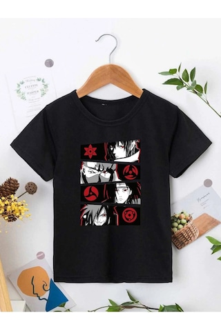 Adrift Kod:vsk Siyah Çocuk T-shirt Kids-kırmızı-anime- Siyah