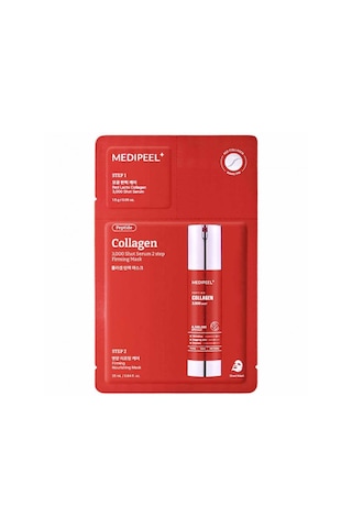 Medıpeel Red Lacto Collagen 3000 Shot Serum 2 Step Maske Kolajen Ve Mikro İğneler İçeren İki Fazlı Maske