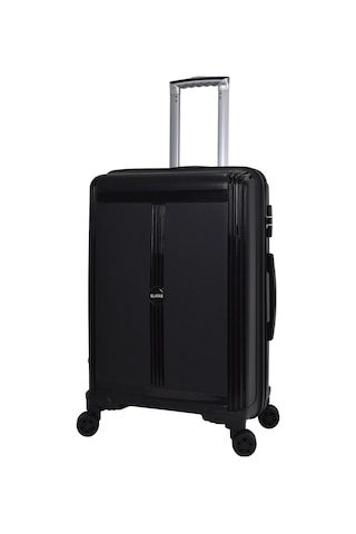 Elatae Premium Polipropilen Orta Boy Kırılmaz Valiz Siyah V303 Siyah