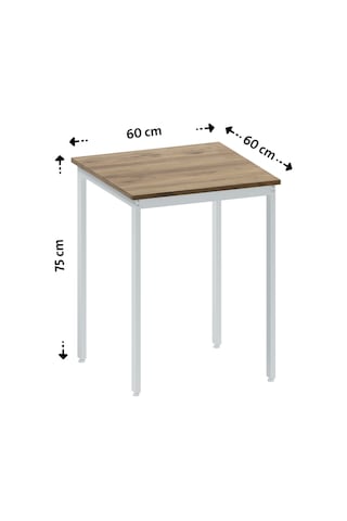 Balkon Bahçe Mutfak 5'li Bistro Set Masa Sandalye Takımı Çam - Beyaz