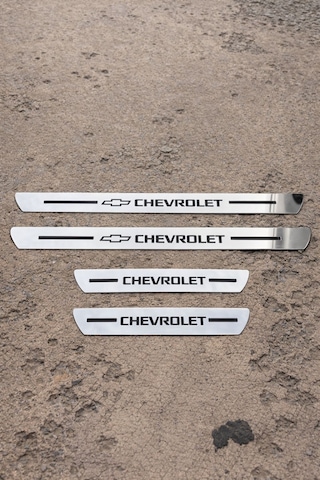 Chevrolet Nikelaj Krom Plastik 4 Parça Kapı Eşik Seti