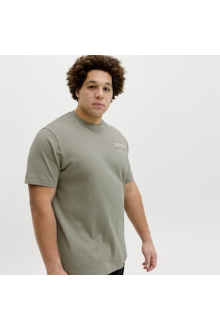 Jack & Jones Büyük Beden Baskili Wide Fit Tisört - Urban - 12279891 Çok Renkli