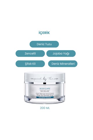 Tüm Ciltler İçin Deniz Tuzlu Zencefilli Nemlendirici Vücut Peeling - 263988172