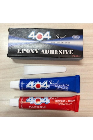 404 Plastik Çelik No 2 Cam Porselen Yapıştırıcı 41 Gram Şeffaf