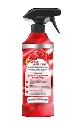 Yumoş Sprey Yıkaması Zor Eşyalar için Amber 450 ML