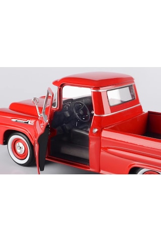 Motormax 1:24 W/b American Classics 1958 Chevrolet Apache Fleet Side Pickup Diecast Kırmızı