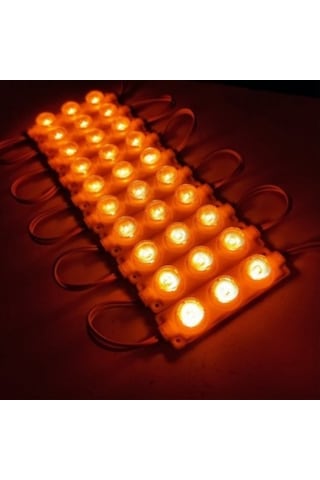 Camlı Soft Parmak Led Lamba Seti 10lu Su Geçirmez Bantlı Kesilebilir Amber Turuncu 12v Br0409927 1 Adet