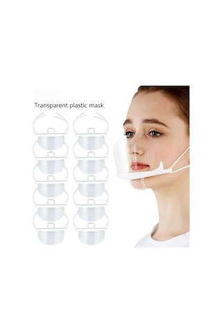 Mutfak Hijyenik Güvenlik Maskesi Hijyenik Plastik Maske Koruma