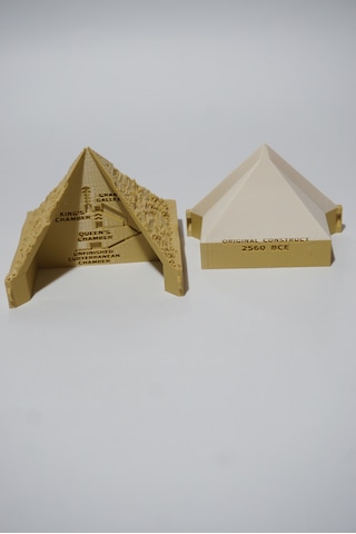 Giza Piramidi Dekoratif Öğretici Piramit Kesiti - Dekoratif Ve Kullanışlı 3d Maket 10 Cm