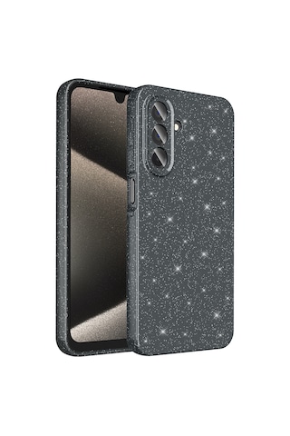 Mobilefix Galaxy Uyumlu A26 Kılıf Kamera Korumalı Simli Lüks Koton Kapak - Açık Pembe AÇIK PEMBE