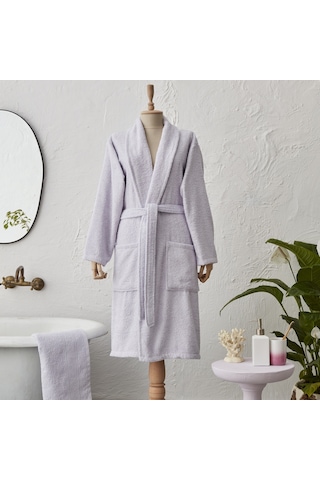 Karaca Home Judi %100 Pamuk Bornoz L/XL Lila