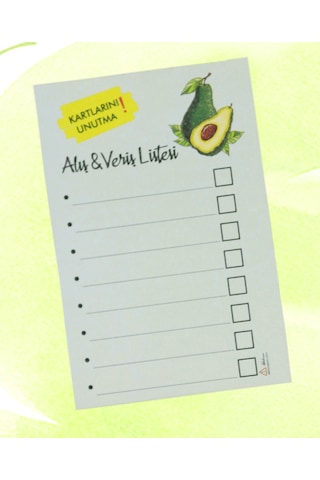 Magnet Alışveriş Listesi (50 Adet) Koala Desenli