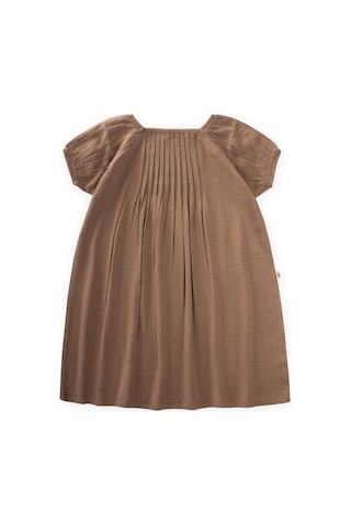 Cigit Nervüllü Keten Elbise 2-7 Yaş Caramel Caramel