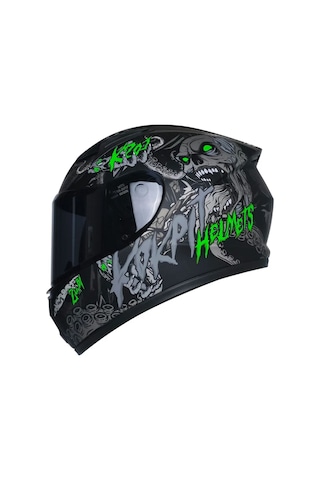 Motosiklet Ve Bisiklet Mini Çocuk Kaskı Full Face Ce Sertifikalı Child Motor Kask Black Sİyah