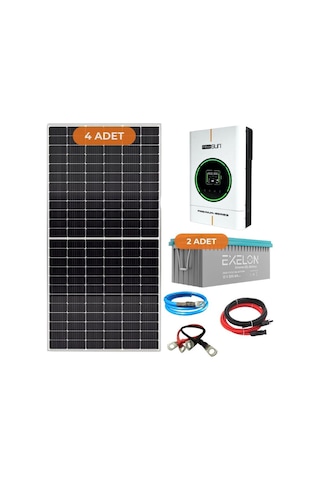Yapı Solar 4 Kw Hazır Tak Çalıştır Solar Enerji Paketi