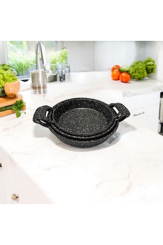 3'lü Döküm Tava Seti 20 Cm, 22 Cm, 24 Cm