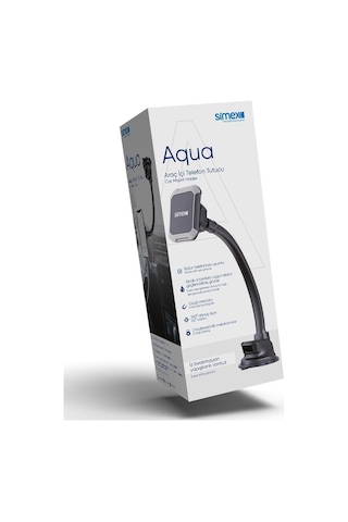 Simex Telefon Tutucu Vantuzlu Miknatisli St-202 Aqua Siyah (546820584)