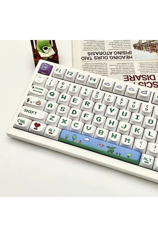 Pixel Game Grafiti Temalı Mekanik Klavye Tuş Takımı 120 Tuş