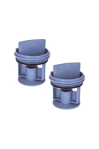Bosch Uyumlu Wga142x0tr, Wat20480tr, Waw2856xtr, Profilo Cmg120dtr İle Çamaşır Makinesi Pompa Filtre Kapağı 2'li